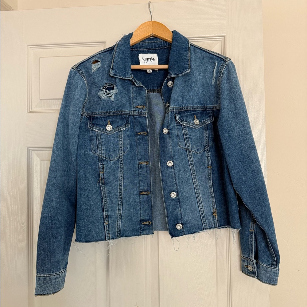 Distressed Denim Jacket